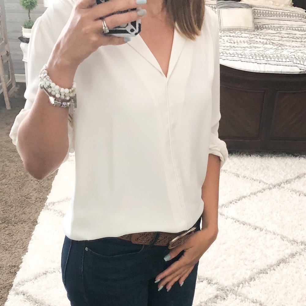 Ann Taylor long sleeve Top size small